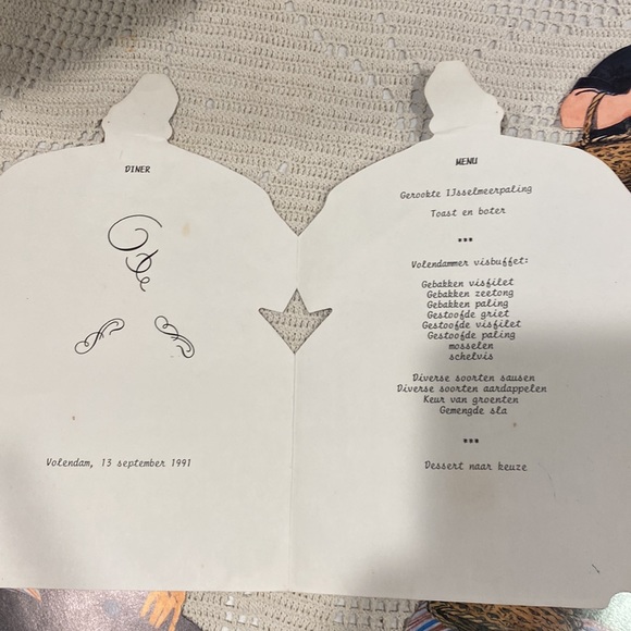 Dutch Menus - 2 Sets - Picture 5 of 5